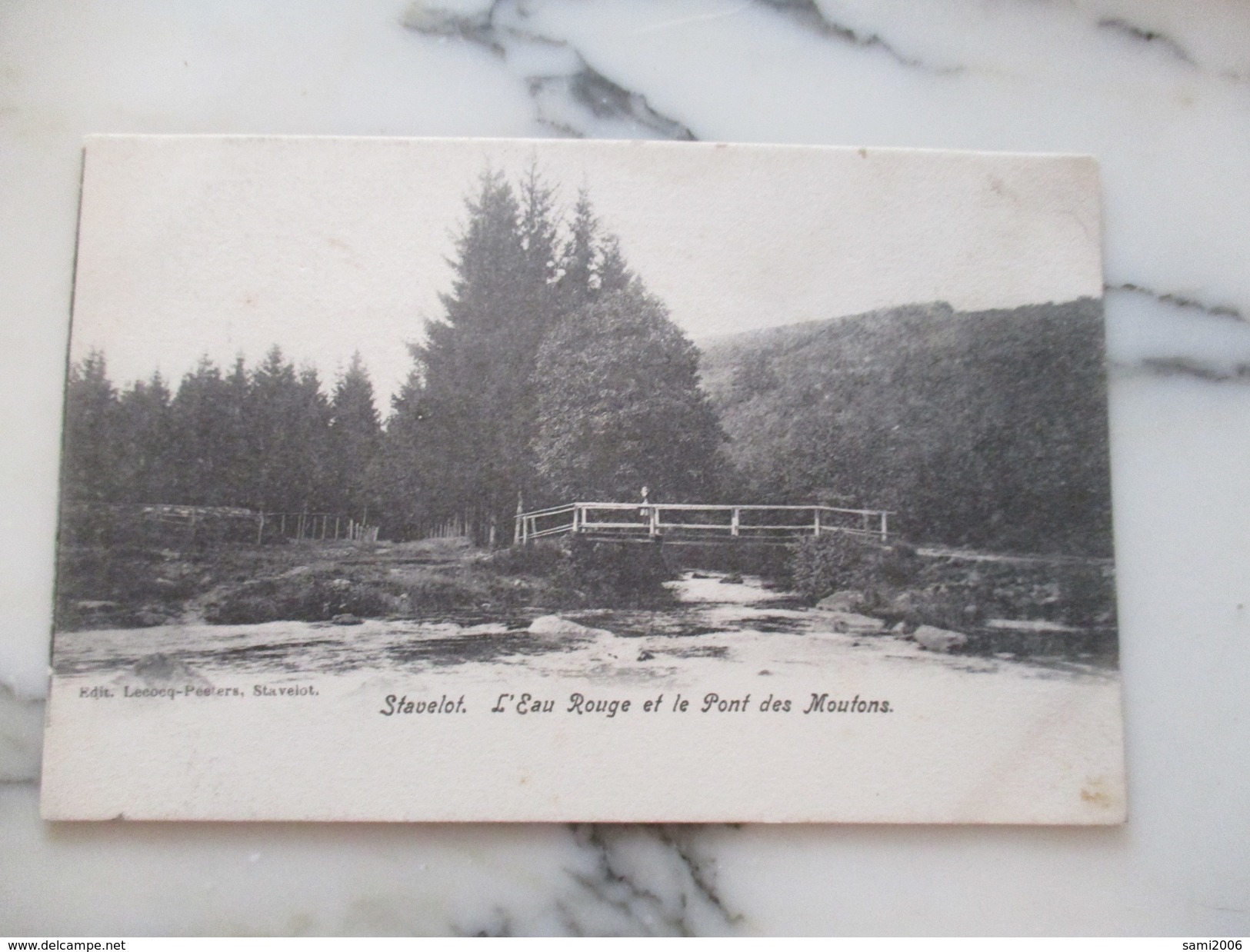 CPA BELGIQUE STAVELOT L'EAU ROUGE ET LE PONT DES MOUTONS - Stavelot