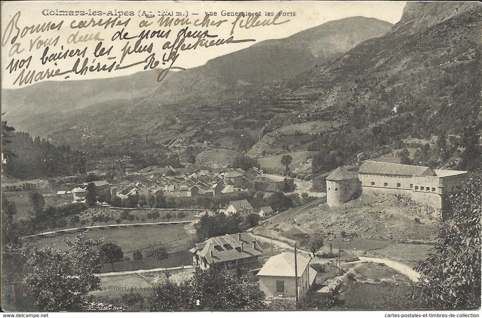 COLMARS LES ALPES , Vue Générale Et Les Forts - Altri & Non Classificati