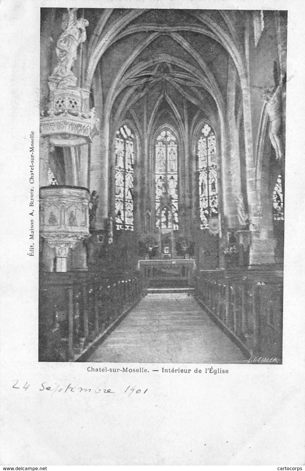 88 - Chatel-sur-Moselle - Intérieur De L'Eglise - Chatel Sur Moselle