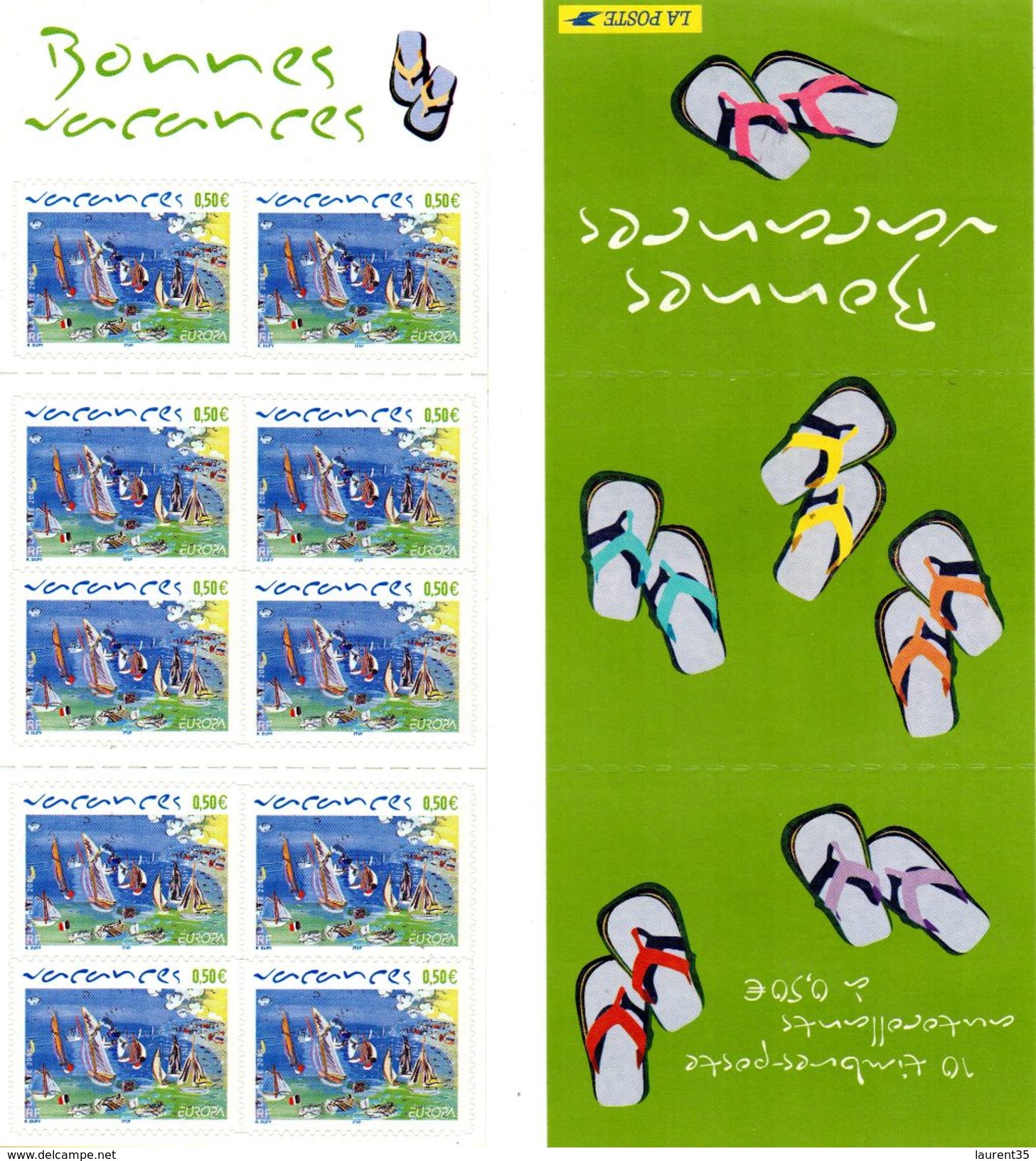 France.carnet Bc3672.bonnes Vacances.année 2004.neuf Non Plié. - Commemoratives