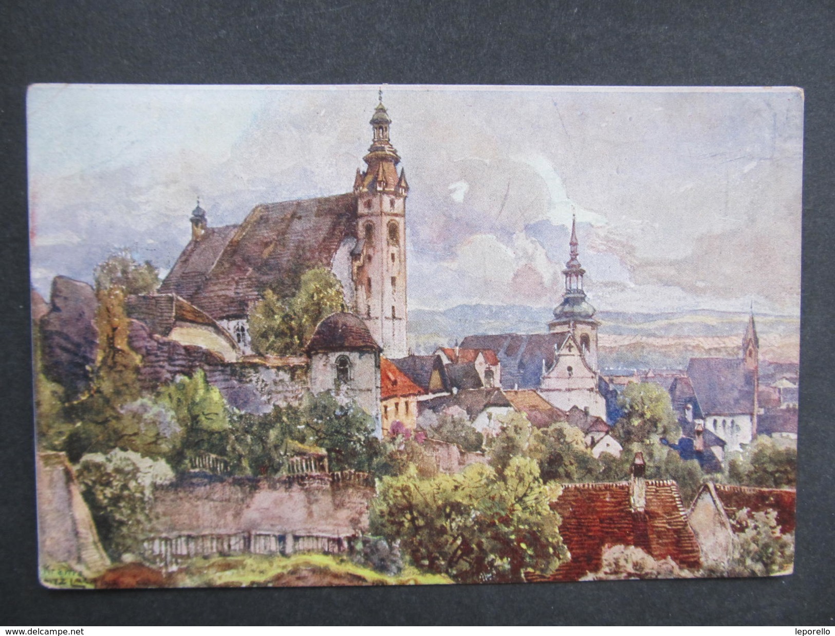 AK KREMS 1917 Künstlerkarte Fritz Lach // D*28997 - Krems An Der Donau