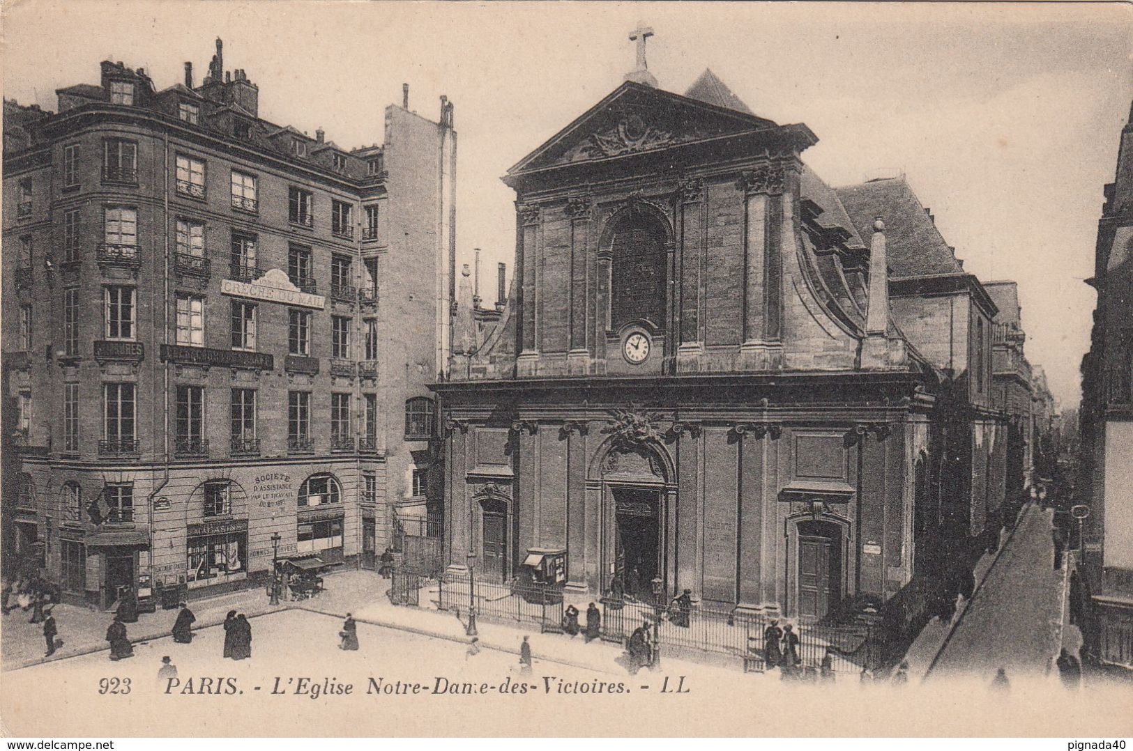 Cp , 75 , PARIS , L'Église Notre-Dame-des-Victoires - Eglises