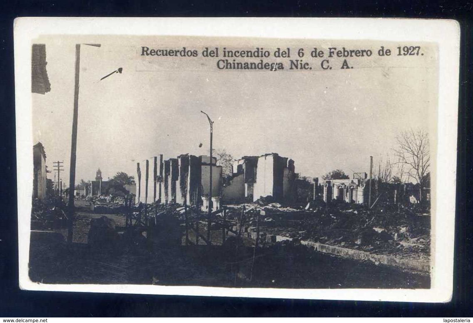 Nicaragua. Chinandega. *Recuerdos 1927... Incendio* Nueva. - Nicaragua