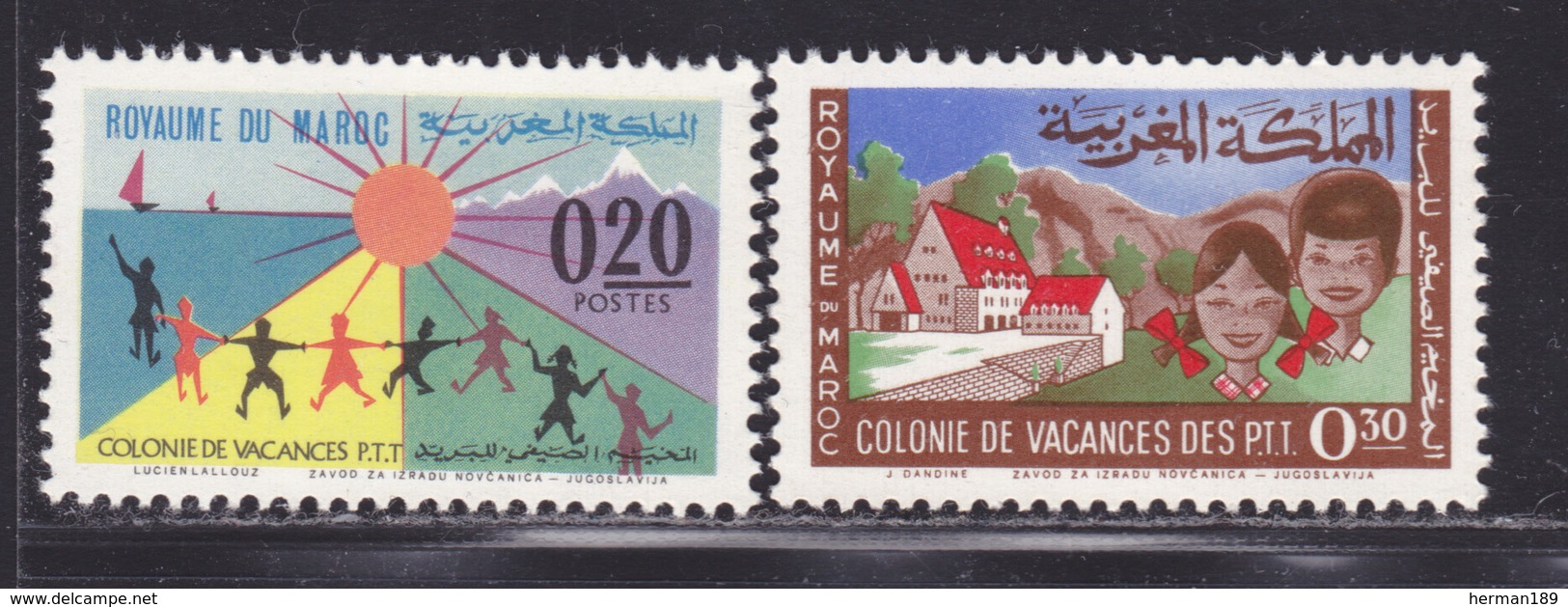 MAROC N°  474 & 475 ** MNH Neufs Sans Charnière, TB  (D2853) - Morocco (1956-...)