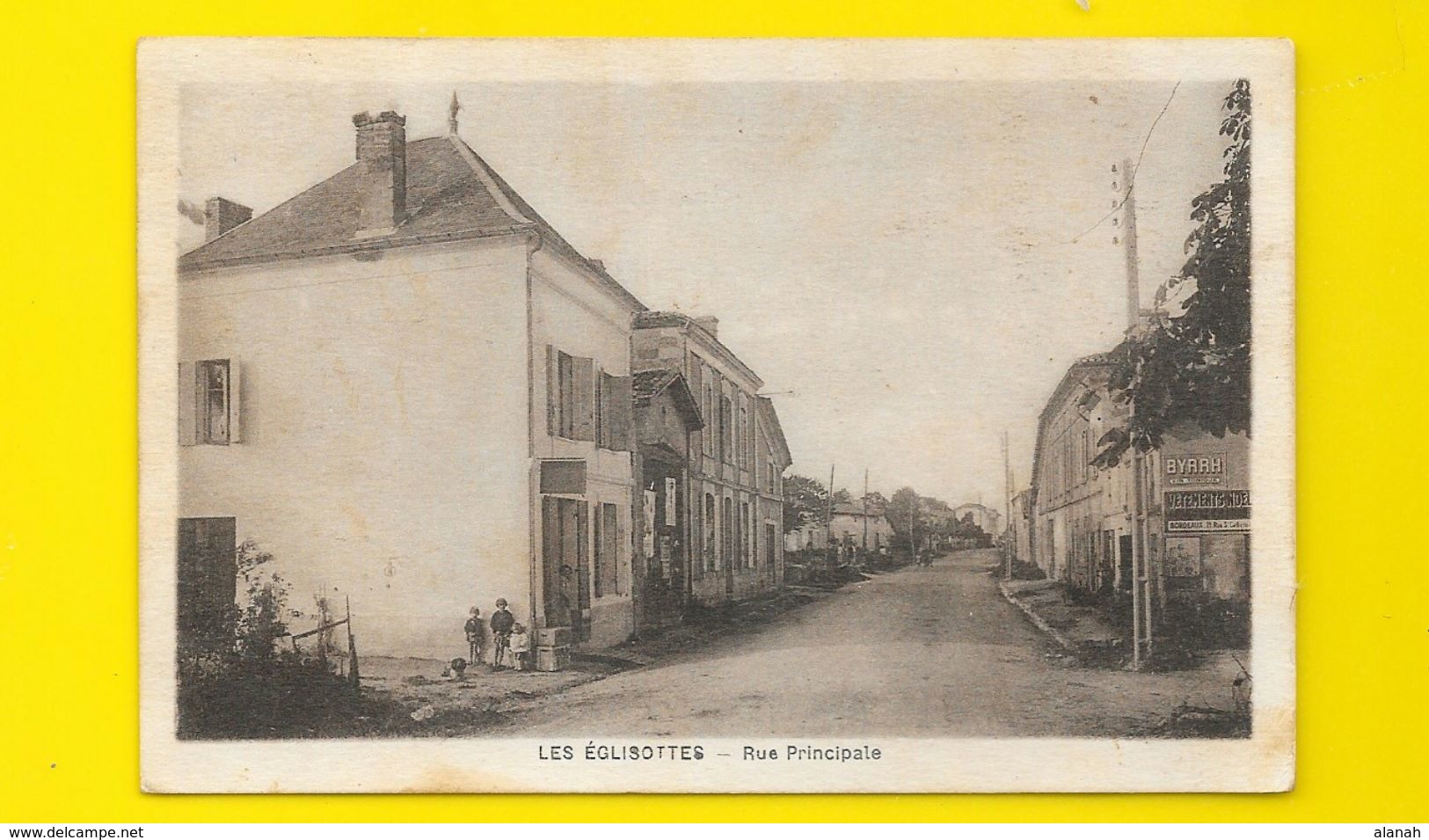 LES EGLISOTTES Rare Rue Principale (Larebière) Gironde (33) - Autres & Non Classés