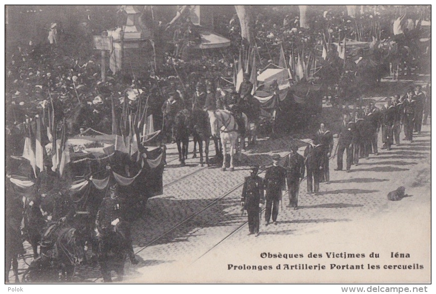 Cpa TOULON - Obsèques Des Victimes Du IENA - Prolonges D'Artillerie Portant Les Cercueils - Toulon