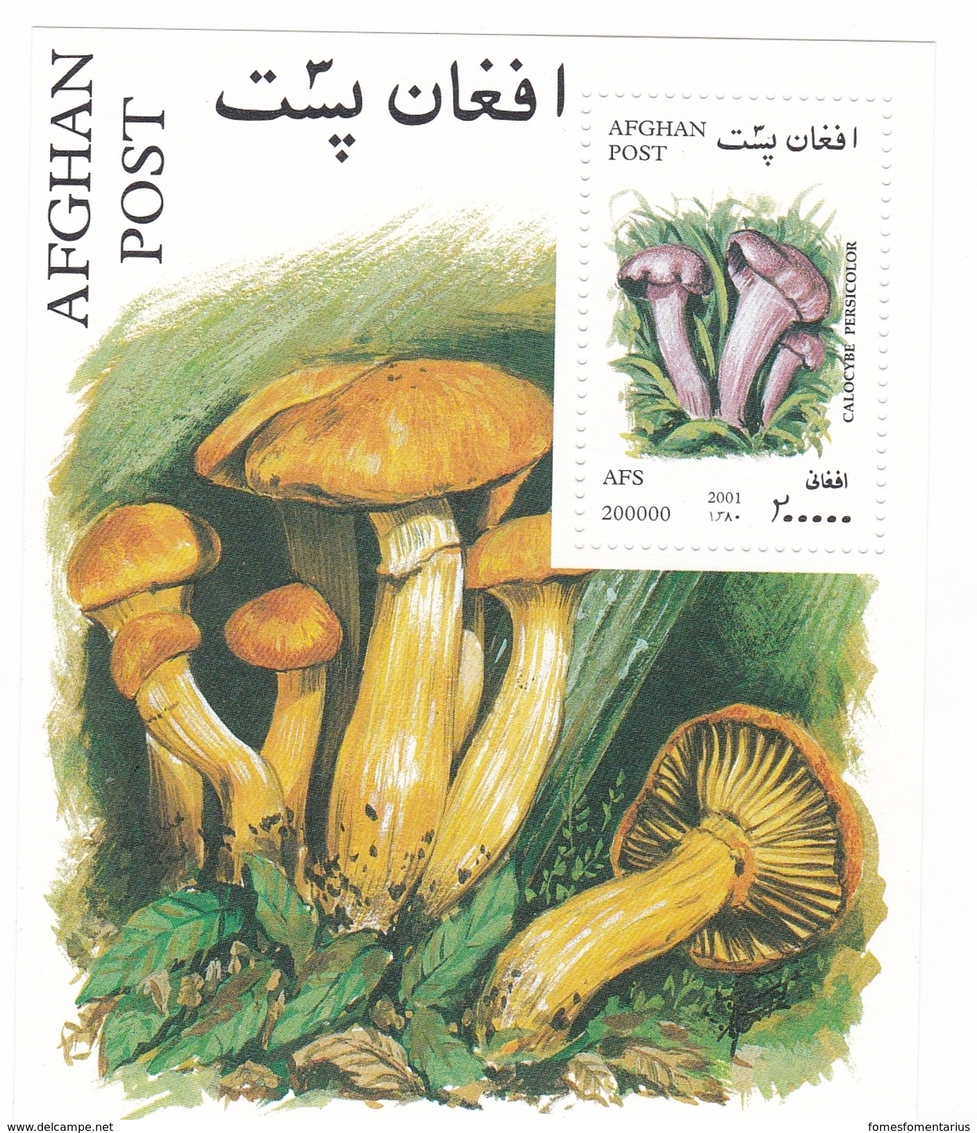 Feuillet Neuf ** + 6 Timbres Neufs ** D'Afghanistan Champignon - Champignons