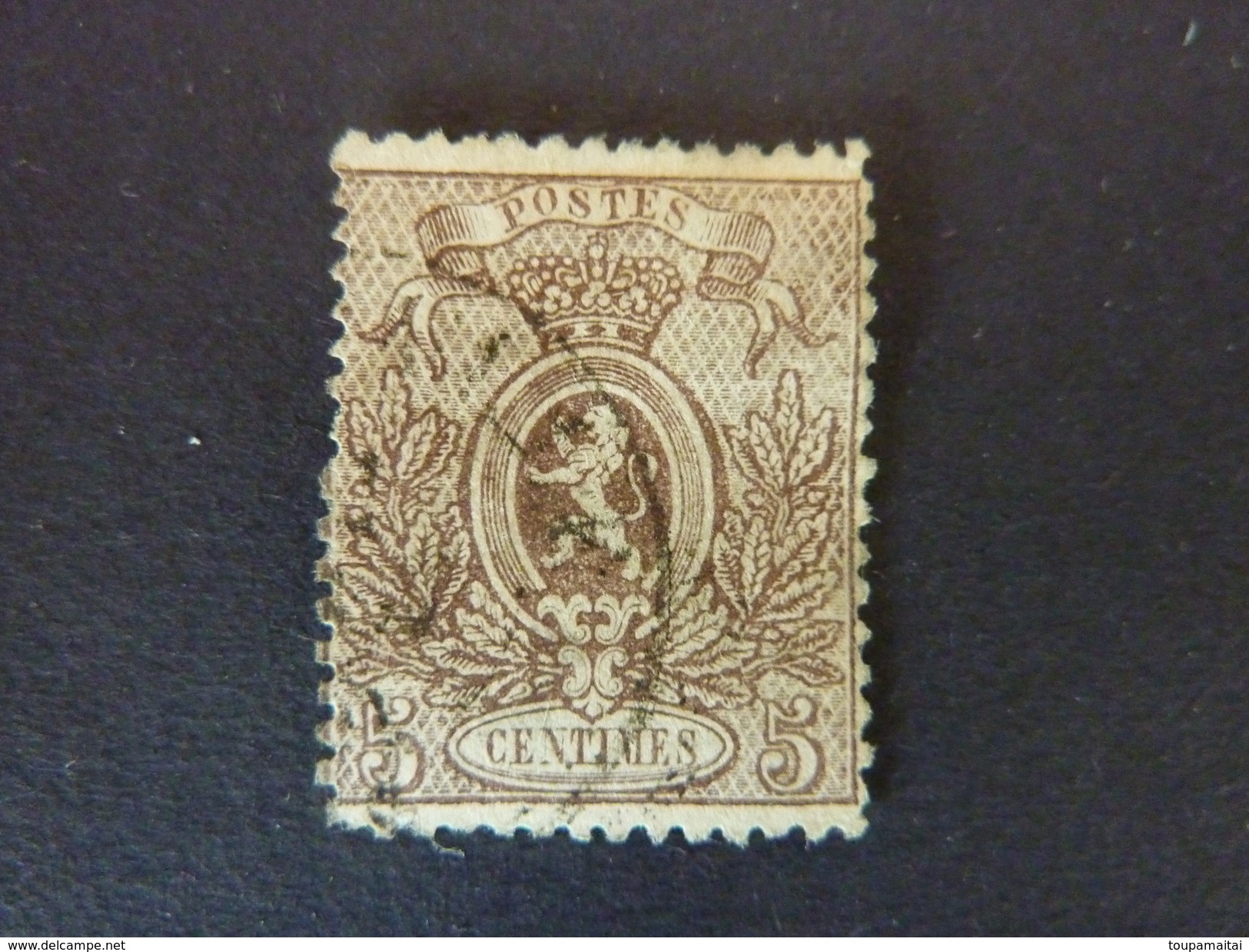 BELGIQUE, Année 1866-67, YT N° 25 Oblitéré  (cote 85 EUR) - 1866-1867 Petit Lion