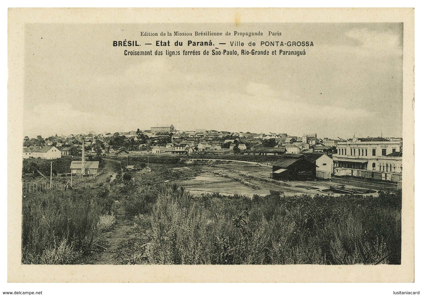 PARANÁ -PONTA GROSSA -  Etat Do Paraná - Ville De Ponta Grossa ( Ed. Mission Brasilienne De Propagande) Carte Postale - Curitiba