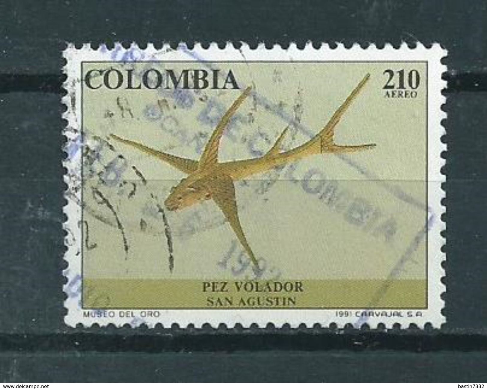 1991 Colombia Fish,poisson,vissen Used/gebruikt/oblitere - Colombia