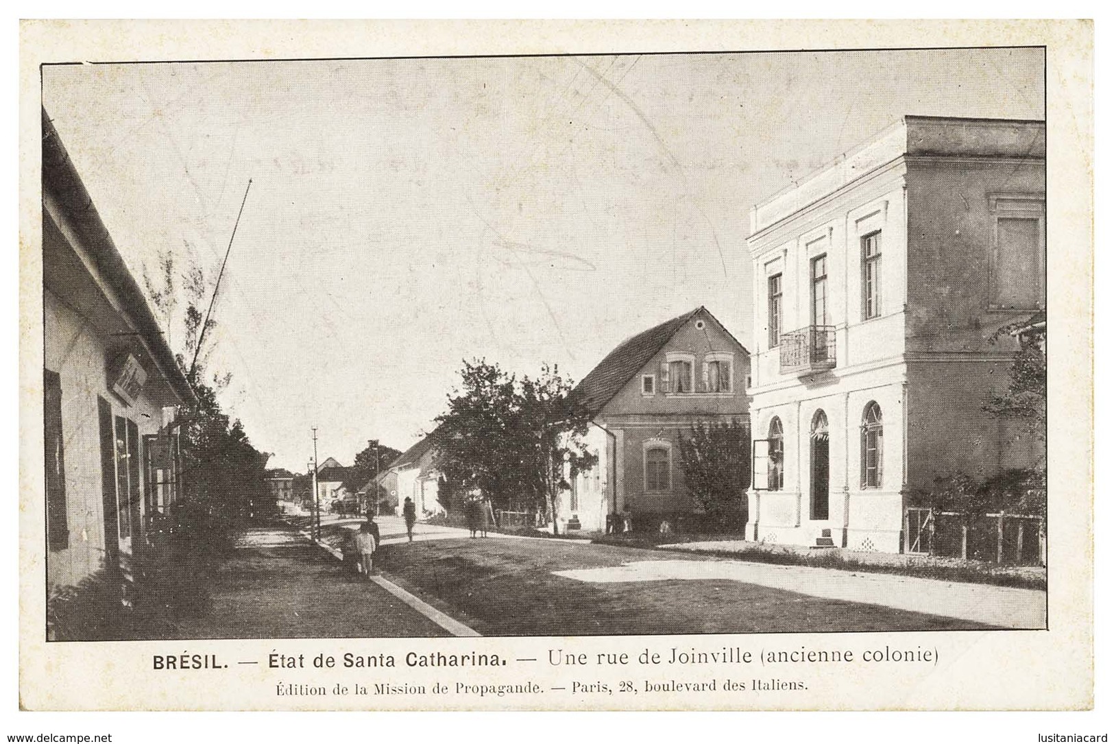 SANTA CATARINA -JOINVILLE - État De Santa Catharina-Une Rue De Joineville.( Anciene Colonie)carte Postale - Florianópolis