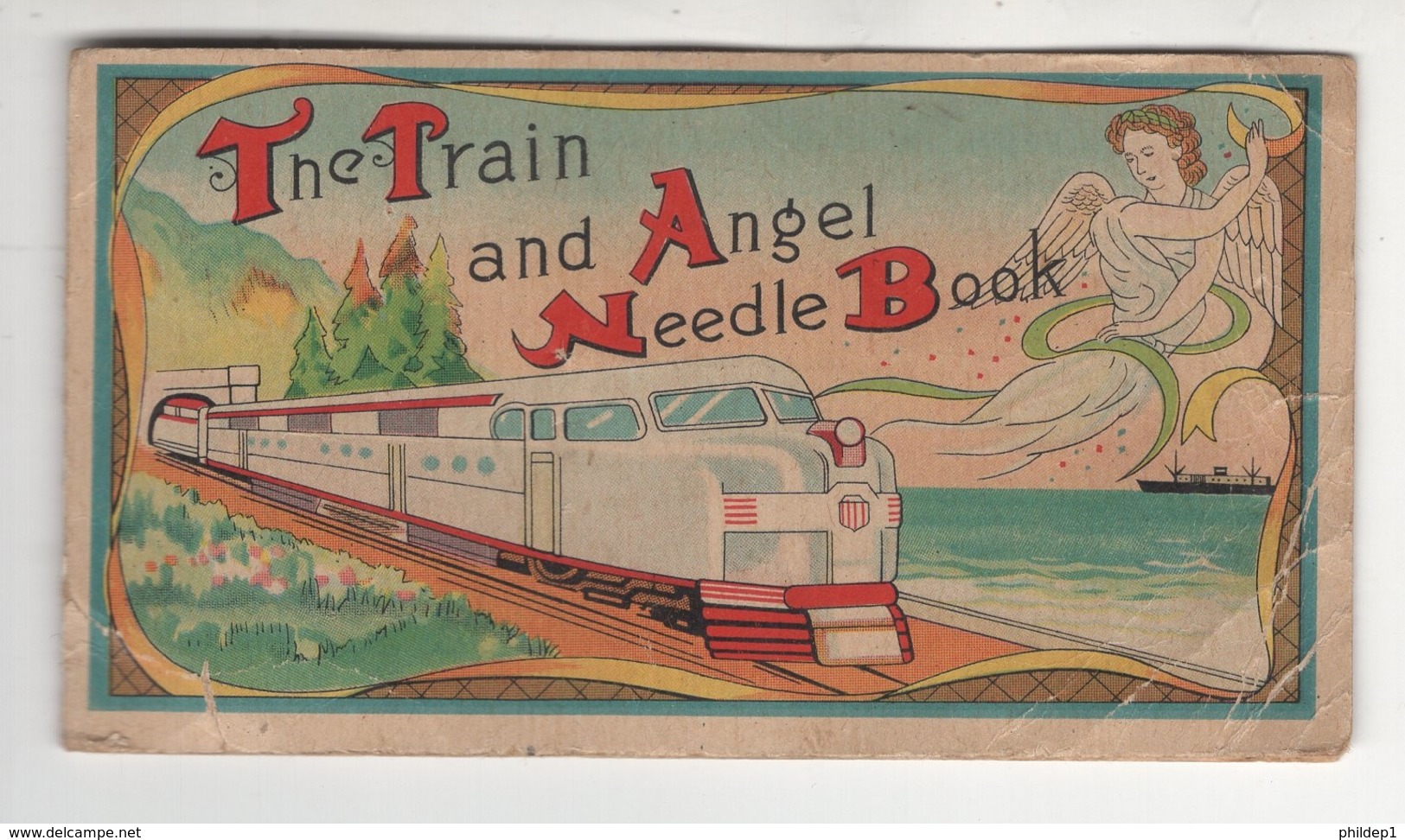 Chromo "The Train And Angel Needle Book" Avec Une Petite Trousse De Couture à L'intérieur - Sonstige & Ohne Zuordnung