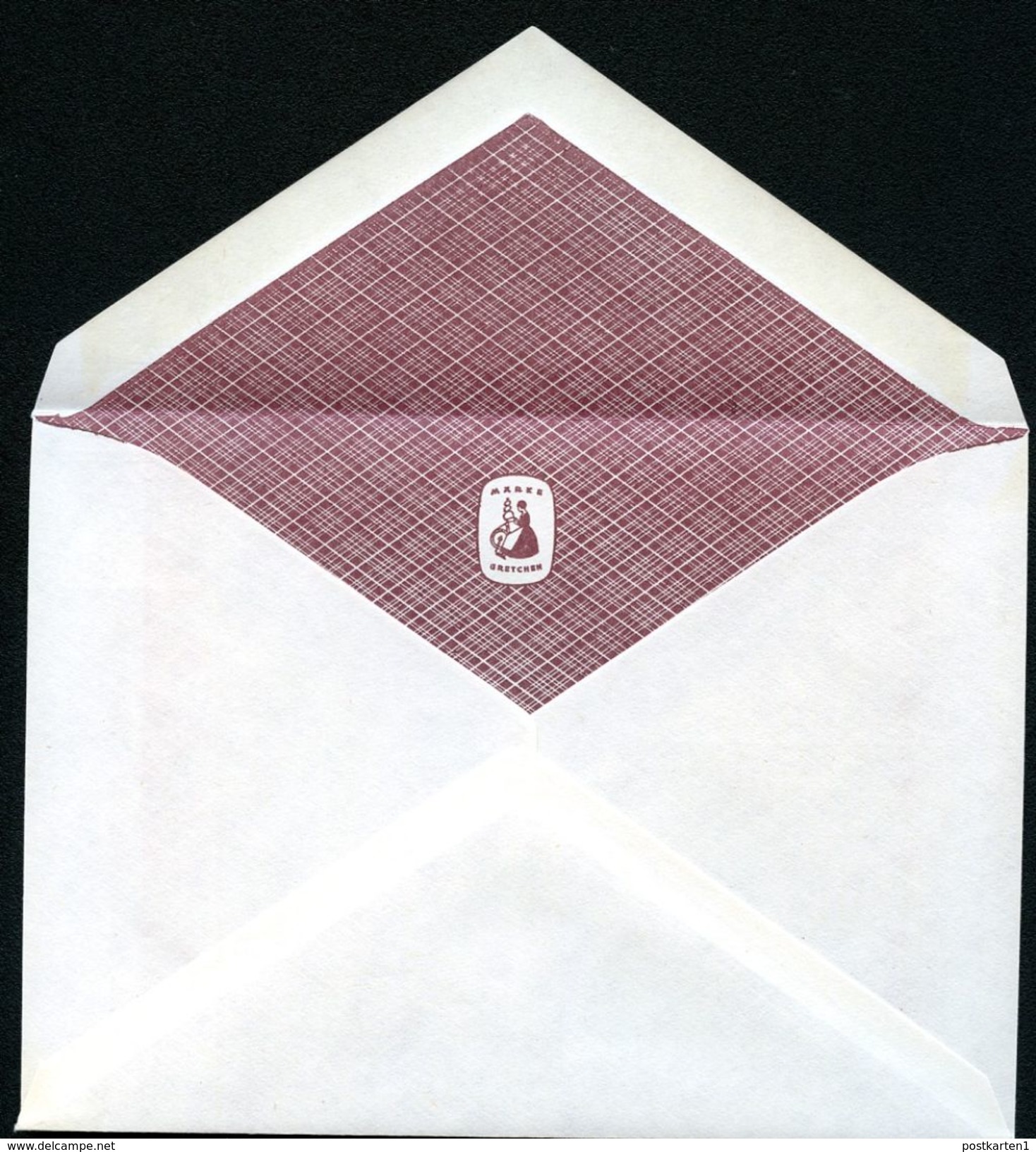 Bund PU108 A1/004 Privat-Umschlag BRAUN RAUTIERT Firmenzeichen GRETCHEN ** 1977 - Private Covers - Mint