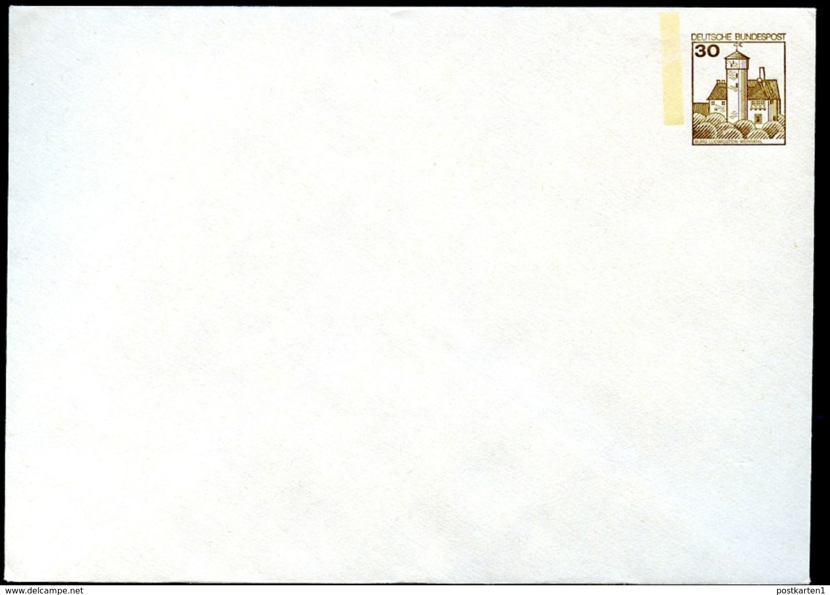 Bund PU108 A1/005b Privat-Umschlag VIOLETTBRAUNE WELLENFÖRMIGE RAUTEN ** 1977 - Private Covers - Mint