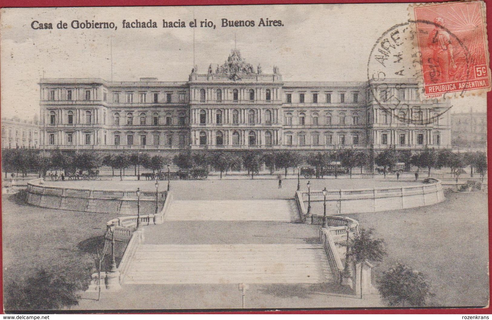 Argentina Argentine Casa De Gobierno Fachada Hacia El Rio 1912 Buenos Aires Argentinie - Argentine