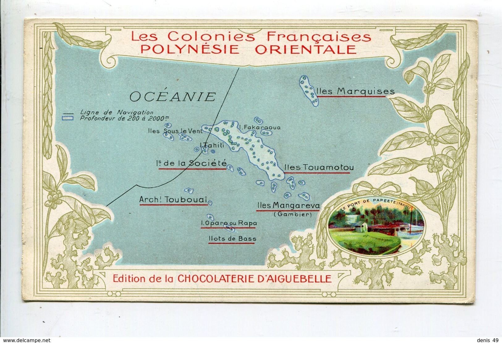 Polynésie Orientale Chromo Chocolat Aiguebelle - Aiguebelle