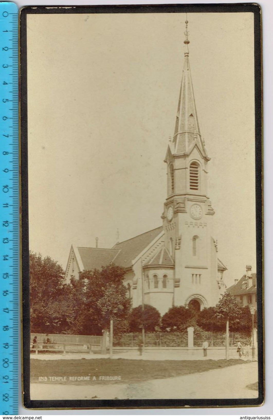 FRIBOURG - TEMPLE REFORME - Photographie A. Garcin - J.Julien - Successeur - Geneve - Lieux