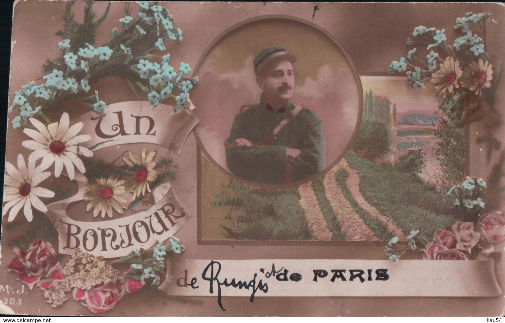 Un Bonjour De Rungis Et De PARIS Le 2 Décembre 1915 Correspondance Militaire 62e En Permission - Rungis