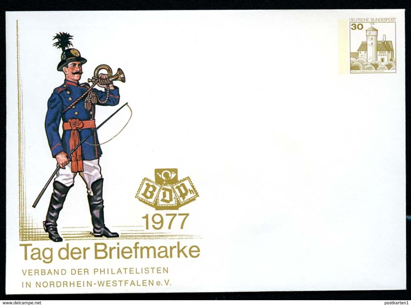 Bund PU108 C1/010a Privat-Umschlag LV NRW ** 1977 - Privatumschläge - Ungebraucht