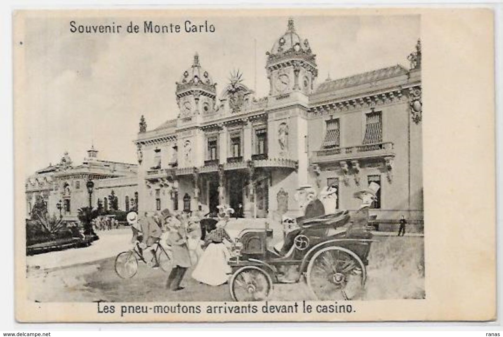 CPA Monaco Monte Carlo Satirique Caricature Anti Jeu Albert 1er Casino Non Circulé - Monte-Carlo