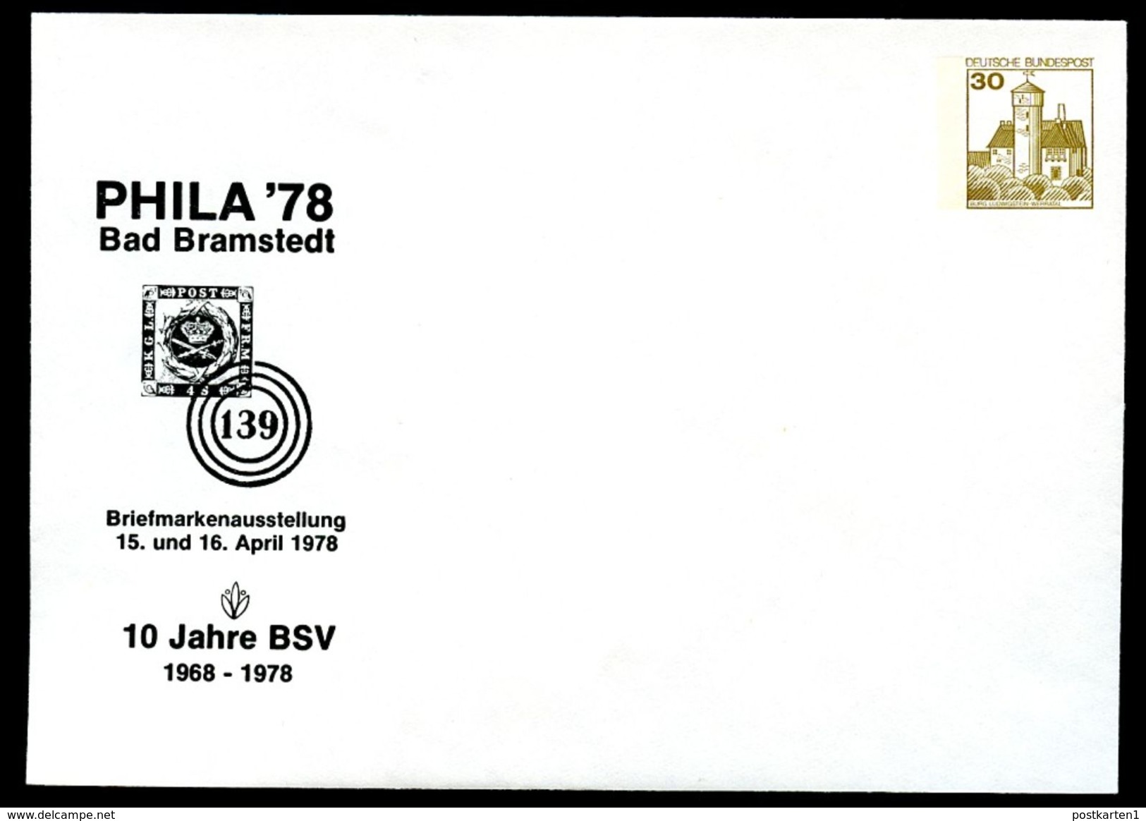 Bund PU108 D2/001 Privat-Umschlag PHILA BAD BRAMSTEDT ** 1978 - Sobres Privados - Nuevos