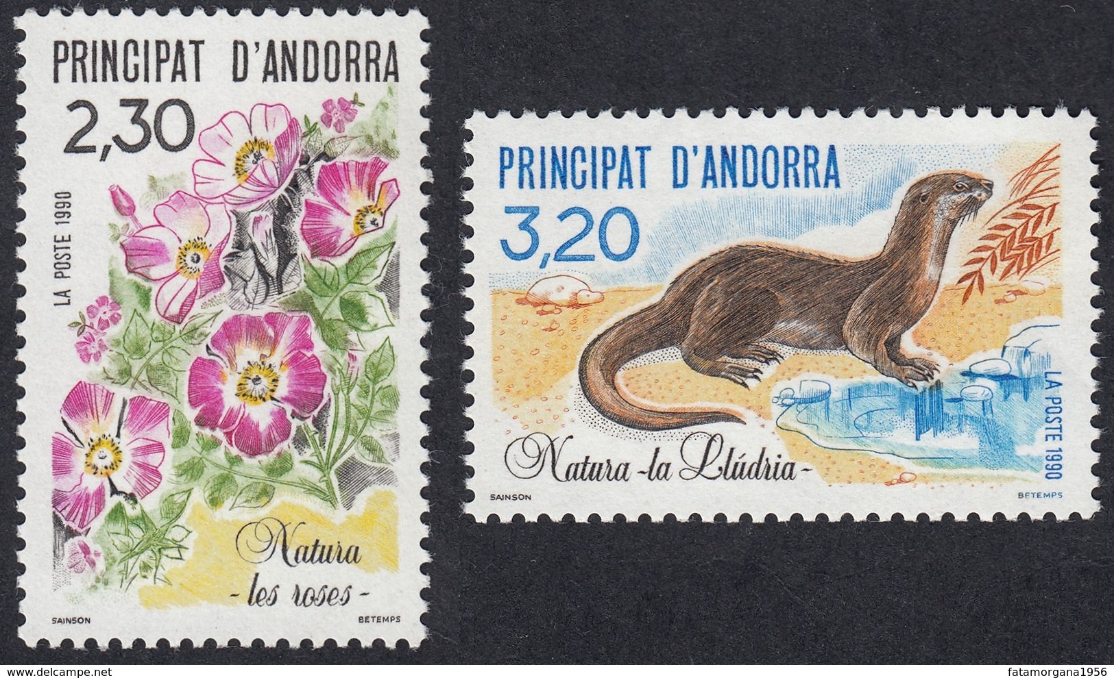 ANDORRA - 1990 - Serie Completa Yvert 393/394; 2 Valori Nuovi MNH. - Unused Stamps