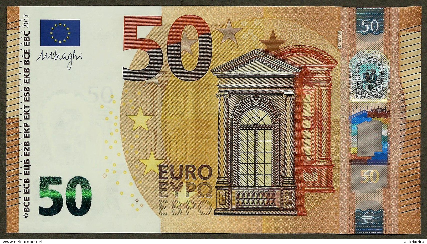 Portugal - 50 Euro - M008 B5 - MD2321754461 - Draghi - UNC - 50 Euro