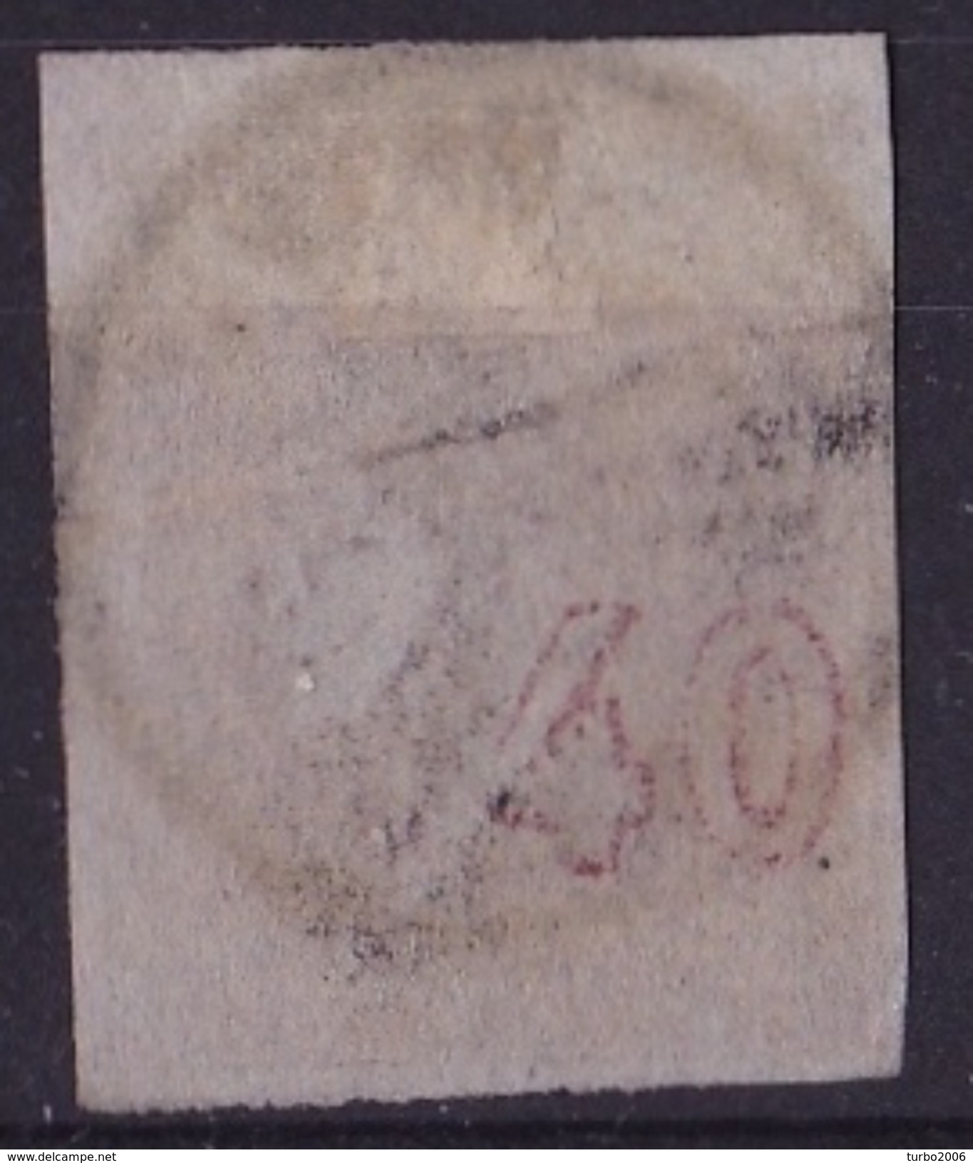 GREECE 1862-67 Large Hermes Head Consecutive Athens Prints 40 L Lilac Brown / Lilac Grey Vl. 33 A - Gebruikt