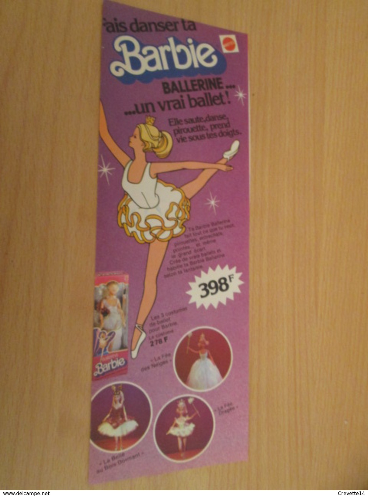 BARBIE BALLERINE  Pour  Collectionneurs ... PUBLICITE MATTEL Page De Revue Des Années 70 - Barbie