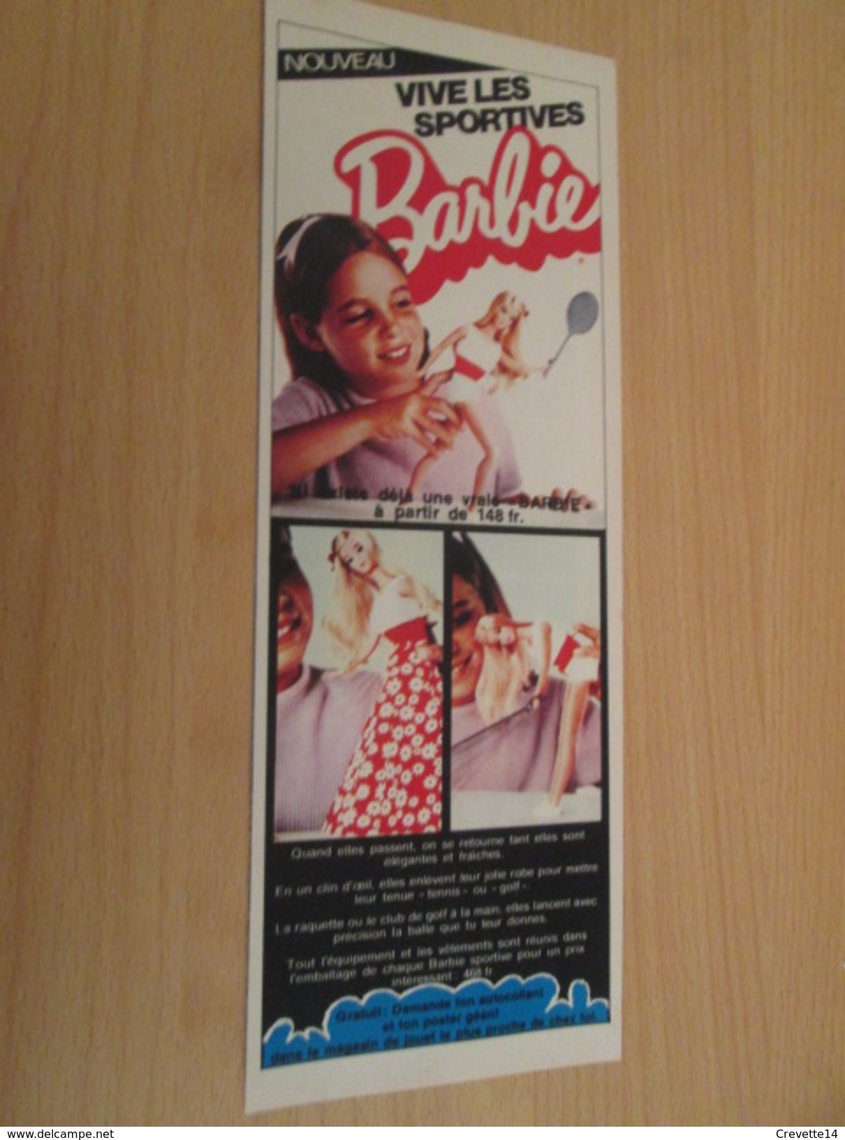 BARBIE SPORTIVE  Pour  Collectionneurs ... PUBLICITE MATTEL Page De Revue Des Années 70 - Barbie