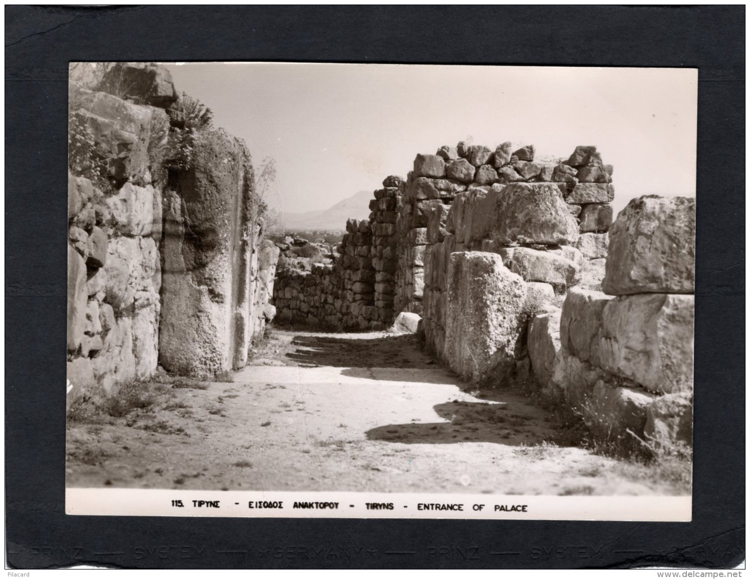 74619   Grecia,   Tiryns,  Entrance  Of Palace,   NV(scritta) - Greece