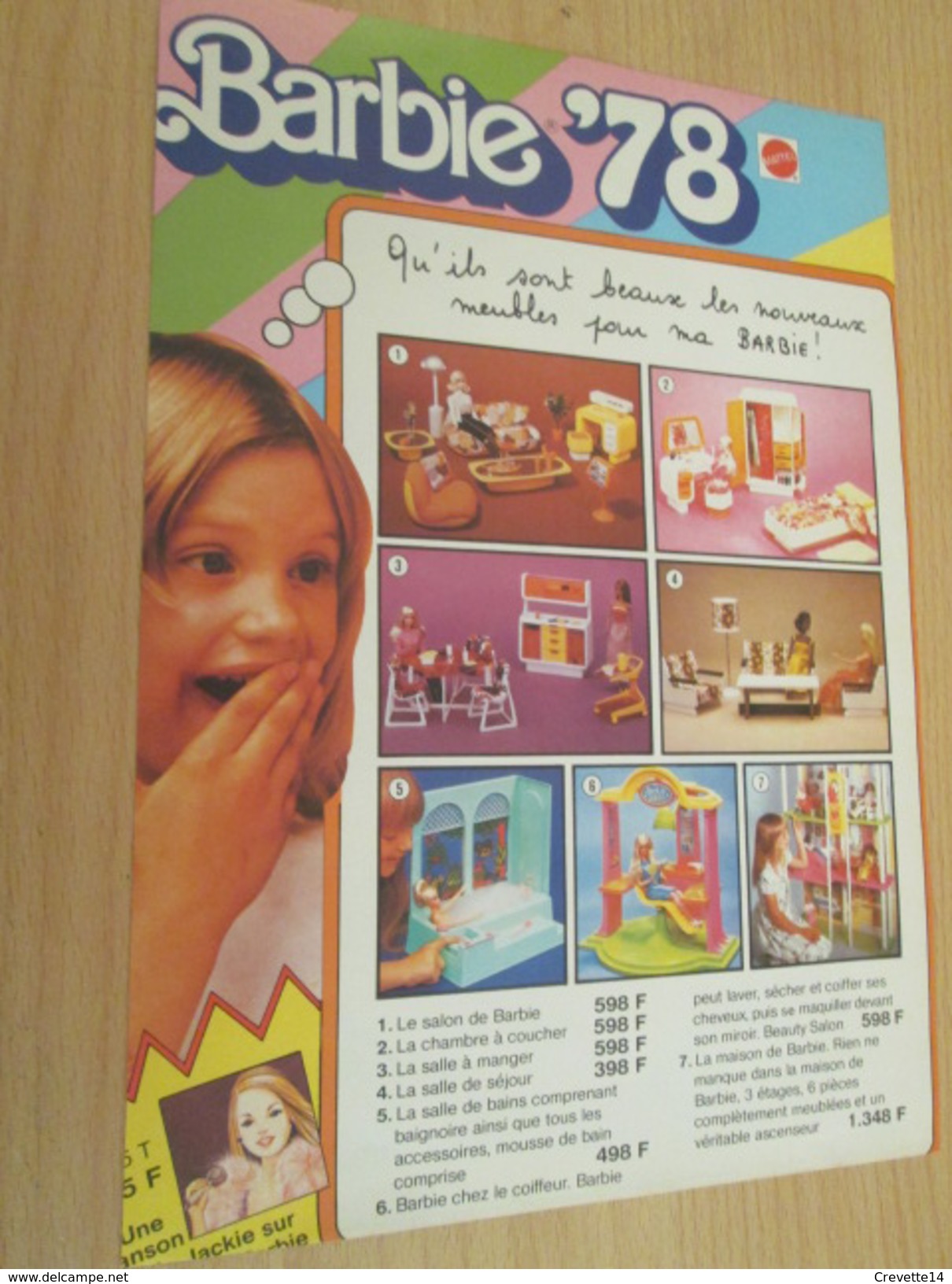BARBIE '78 (plus Sympa Que Barbie '44)  Pour  Collectionneurs ... PUBLICITE MATTEL Page De Revue Des Années 70 - Barbie