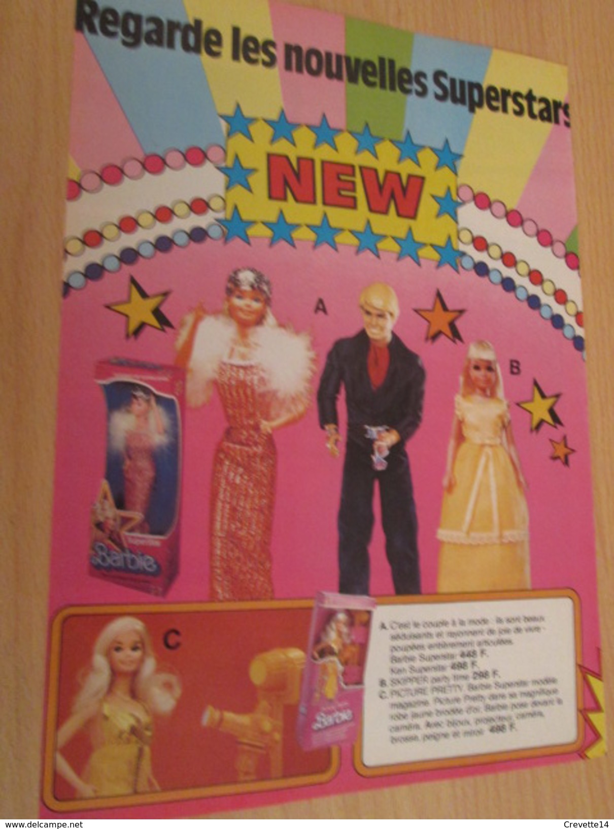 NOUVELLES SUPERSTARS BARBIE Pour  Collectionneurs ... PUBLICITE MATTEL Page De Revue Des Années 70 - Barbie