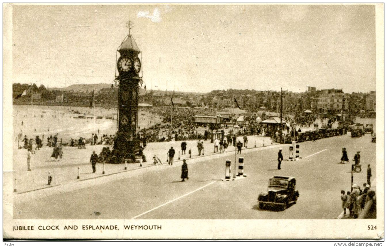 N°58914 -cpa Jubille Clock Esplanade Weymouth - Weymouth