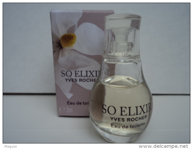 YVES ROCHER " SO ELIXIR" MINI EDT  5 ML + RARE QUE L'EDP!!VOIR  &amp;LIRE !! - Miniatures Femmes (avec Boite)