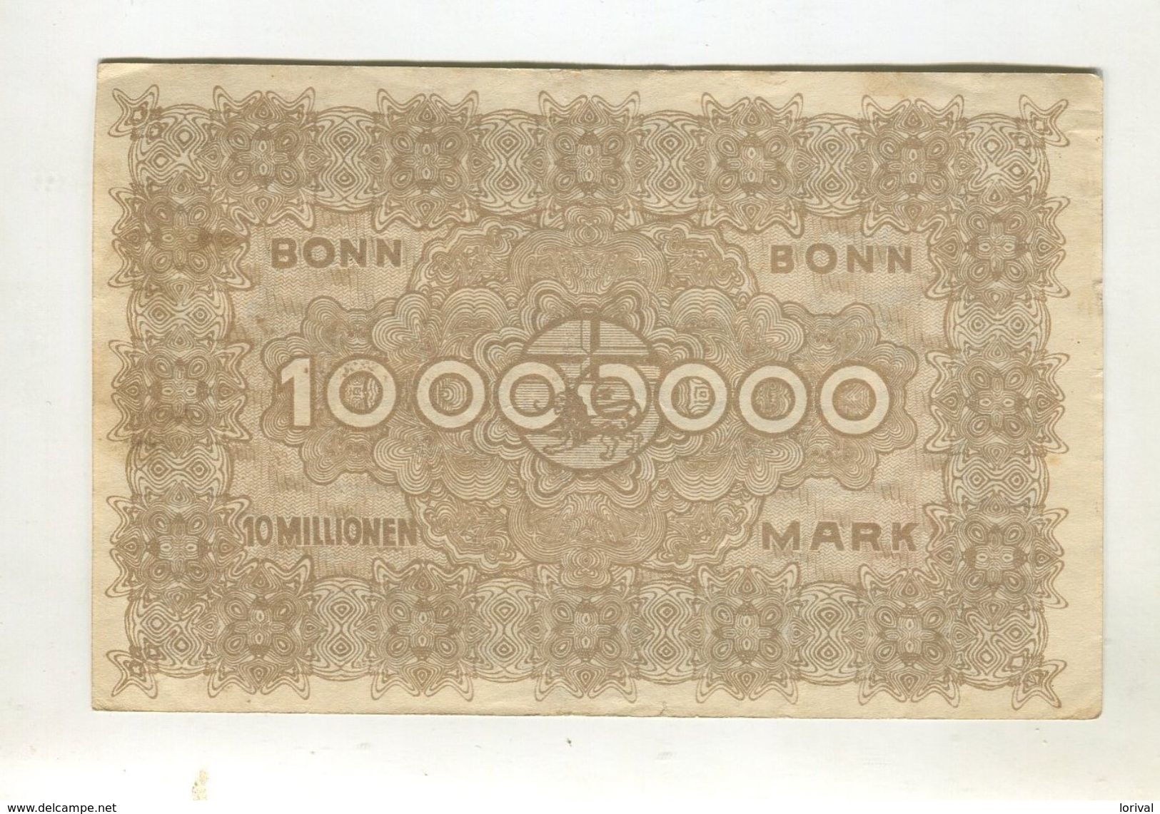 10MO MARK 1/08/1923 F+ 4 - 100 Mio. Mark