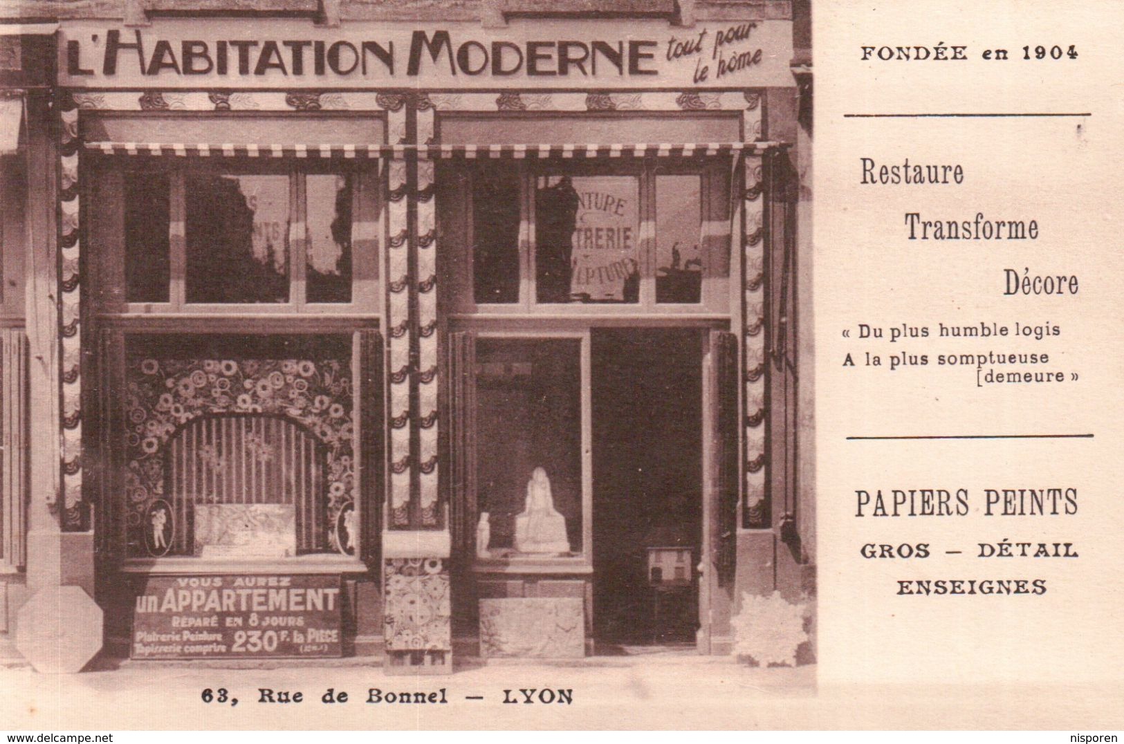 L'habitation Moderne - 63, Rue De Bonnel Lyon -tout Pour Le Hôme. - Publicidad