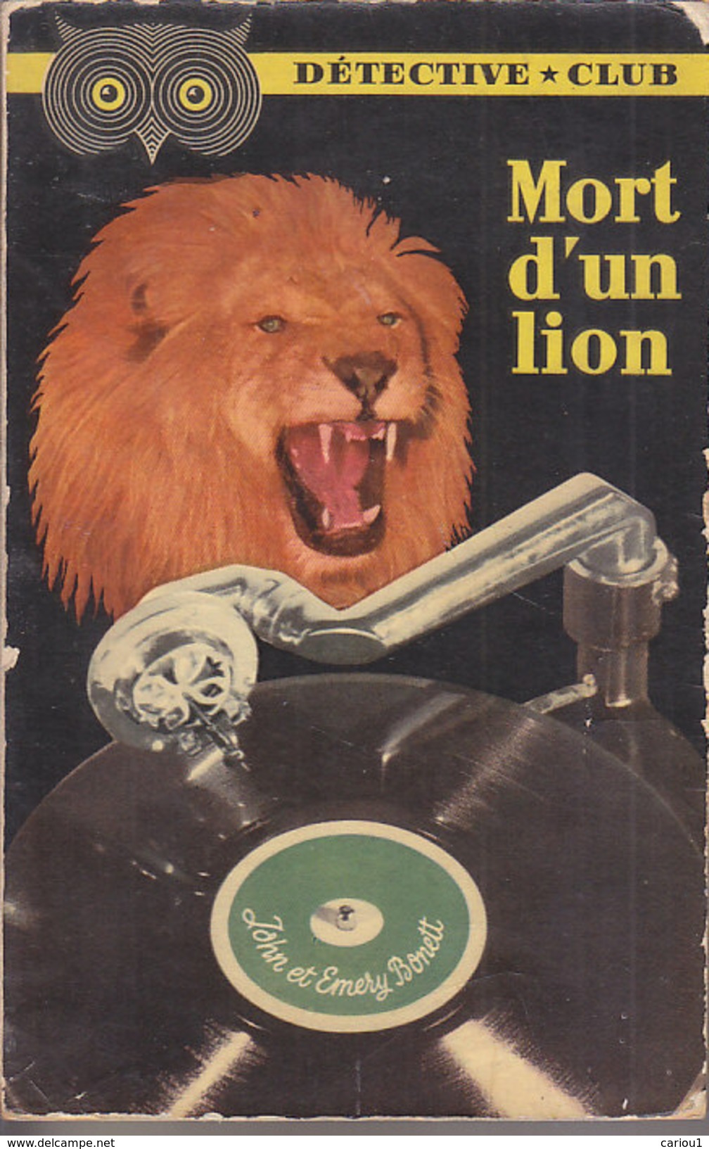 C1 John Et Emery BONETT Mort D Un Lion 1953 DETECTIVE CLUB Dead Lion MANDRAKE - Ditis - Détective Club