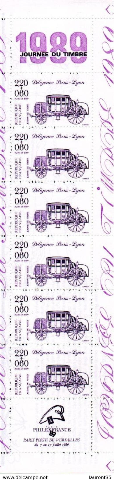 France.carnet Journée Du Timbre Bc2578.année 1989.neuf Non Plié. - Stamp Day