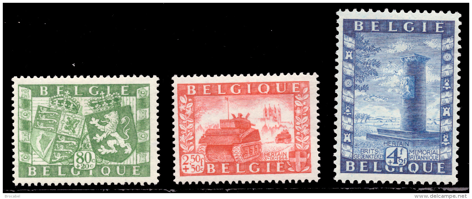 Belgium 0823/25*  Union Belgo-Brittannique  H - Ongebruikt