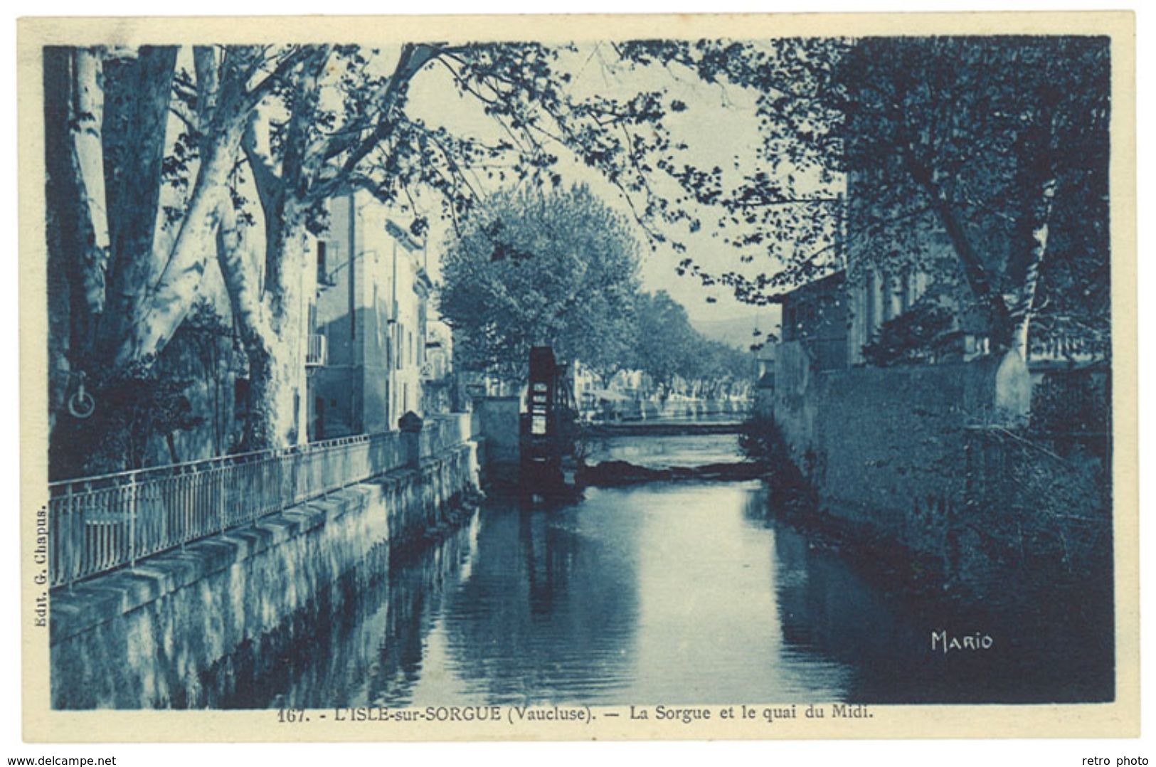 Cpa L'Isle Sur Sorgue - La Sorgue Et Le Quai Du Midi - L'Isle Sur Sorgue