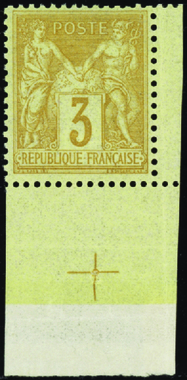 254 N° 86 3c Bistre-jaune Bdf Croix De Repère Qualité:** Cote:330  - Altri & Non Classificati