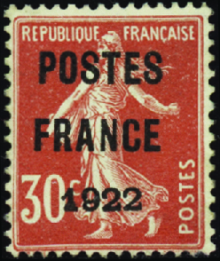 2403 N° 38 30c Semeuse Rouge "Postes France 1922" Qualité:(*) Cote:950  - Altri & Non Classificati