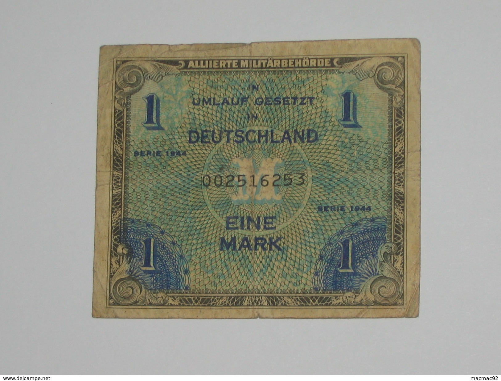 1 Eine Mark - Allied Occupation WWII - ALLEMAGNE - Série 1944  **** EN ACHAT IMMEDIAT **** - 1 Mark