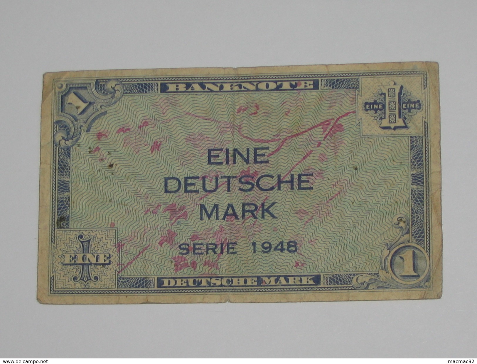 1 Eine Deutsche Mark Série 1948 - BANKNOTE - Allied Occupation WWII - ALLEMAGNE   **** EN ACHAT IMMEDIAT **** - 1 Mark