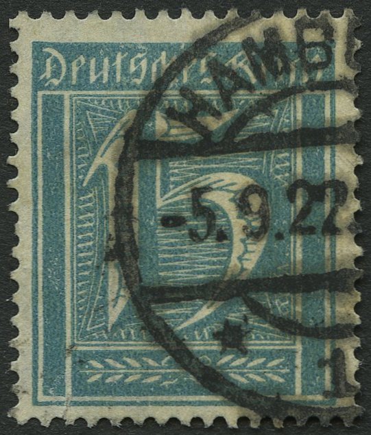 Dt. Reich 179 O, 1933, 15 Pf. Grünblau, Wz. 2, Unten Kleiner Riß Sonst Pracht, Gepr. Kowallik, Mi. 280.- - Used Stamps