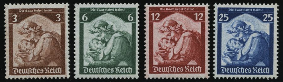 Dt. Reich 565-68 **, 1935, Saarabstimmung, Prachtsatz, Mi. 120.- - Sonstige & Ohne Zuordnung