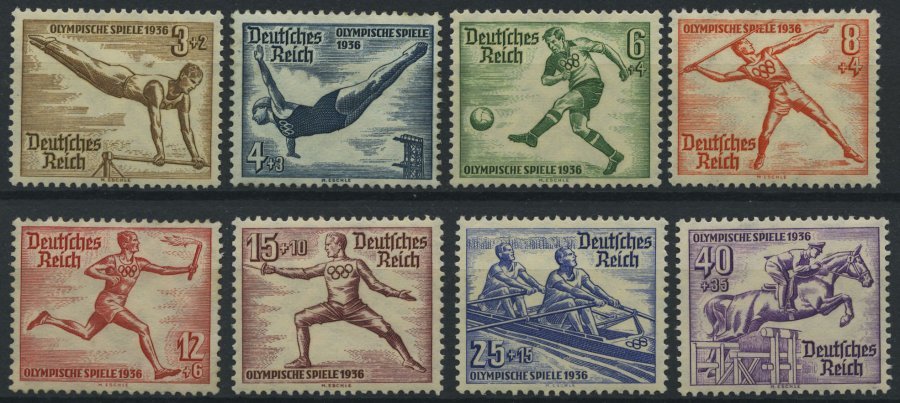 Dt. Reich 609-16 **, 1936, Olympische Spiele, Prachtsatz, Mi. 140.- - Other & Unclassified