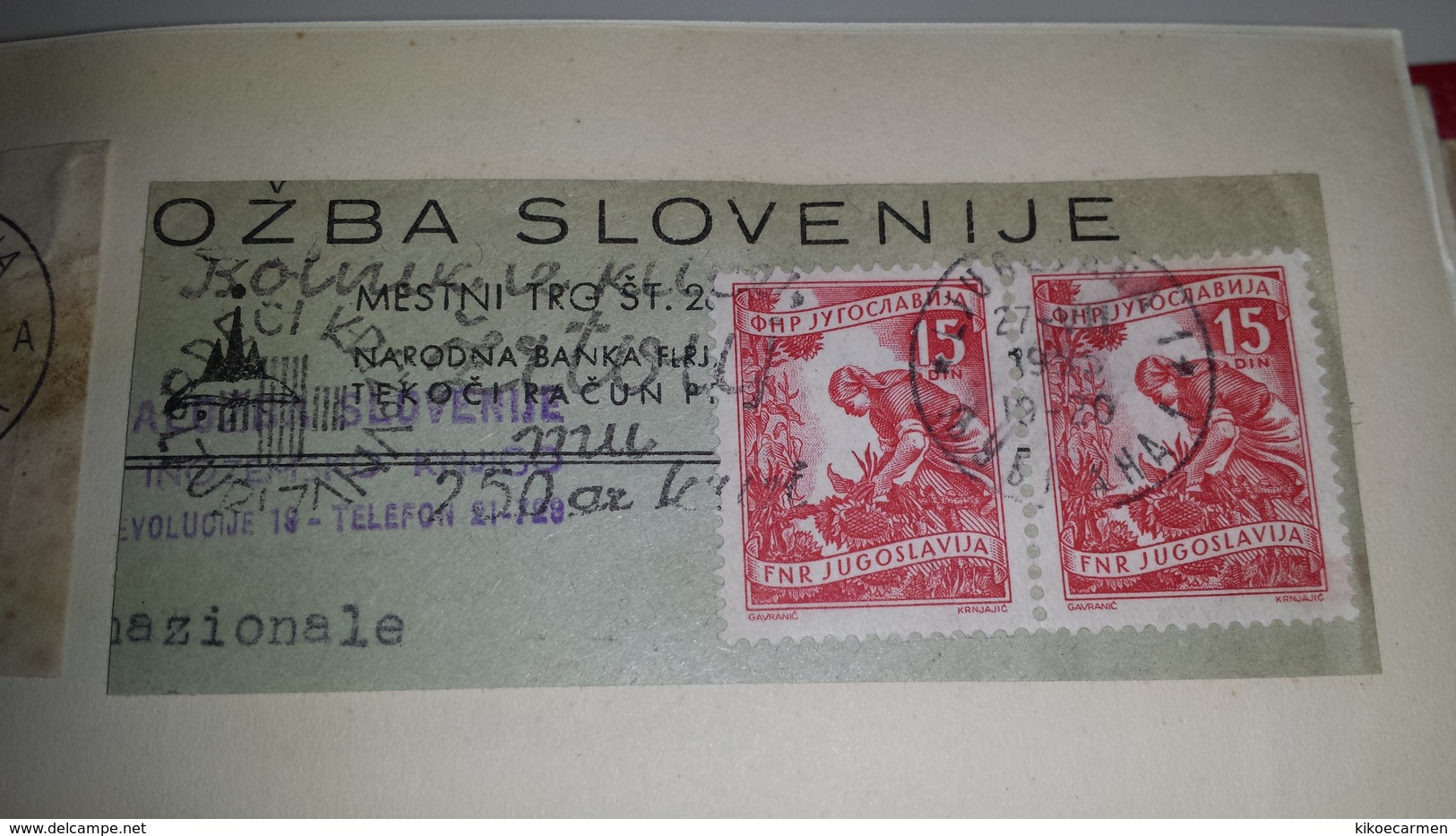 JUGOSLAVIA 1965 1966 Ljubljana Cancel Cancellation - Storia Postale