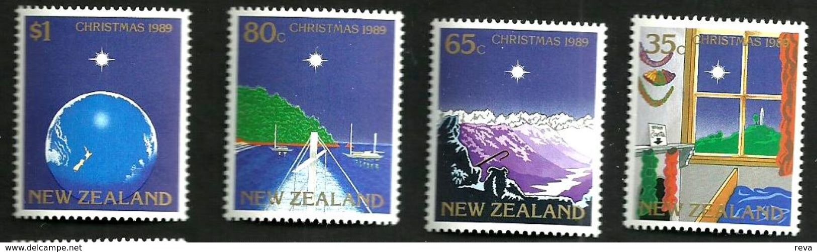 NEW ZEALAND CHRISTMAS SET OF 4 35 CENTS-$1  MINTNH 1989 SG1520-23 READ DESCRIPTION !! - Neufs